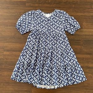 Zara blue and white butterfly dress. Excellent used condition